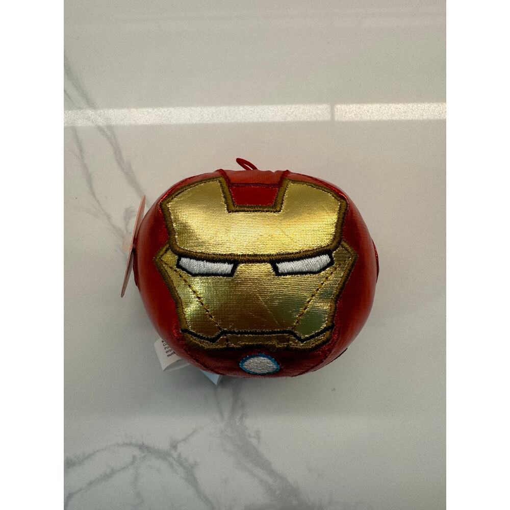 Hallmark Fluffballs Plush Character Ornament, 4 inches IRON MAN MARVELS